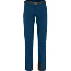 Bergson Outdoorhose MAILA Damen Winter Softshellhose, winddicht, warm, Langgrößen, poseidon blau blau lang | 76