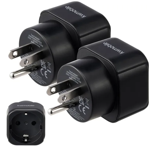 2er Set Reise Adapter USA - Adapter USA Deutschland Stecker - USA Adapter