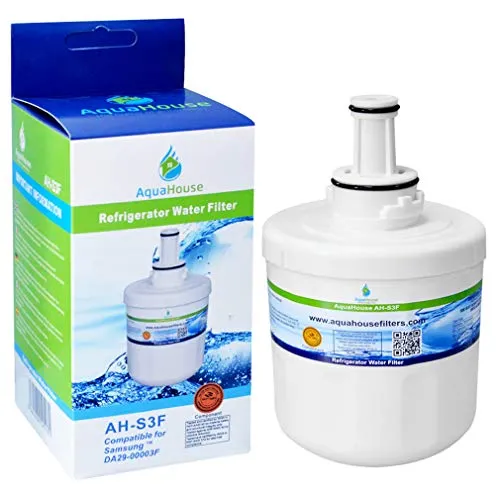 AquaHouse AH-S3F Wasserfilter kompatibel für Samsung Kühlschrank DA29-00003F, HAFIN1/EXP, DA97-06317A-B, DA29-00003A, DA29-00003B