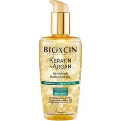 BIOXCIN Keratin & Argan Repair Haarpflegeöl 150 ml - Haarkuren für intensive Pflege, stärkt das Haar mit Keratin und Arganöl für glänzende und gesunde Strähnen.