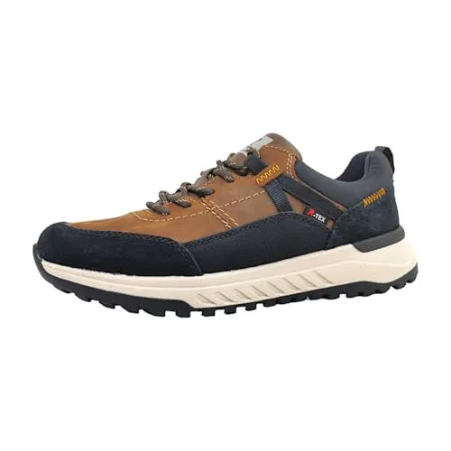 Rieker Evolution Herren Sneaker Low 31363039333430 Braun 43 EU - Sneaker für Herren aus hochwertigem Rauleder, wasserabweisend und atmungsaktiv. Ideal für Outdoor-Aktivitäten mit flexiblem, rutschhemmendem Profil und hohem Tragekomfort.