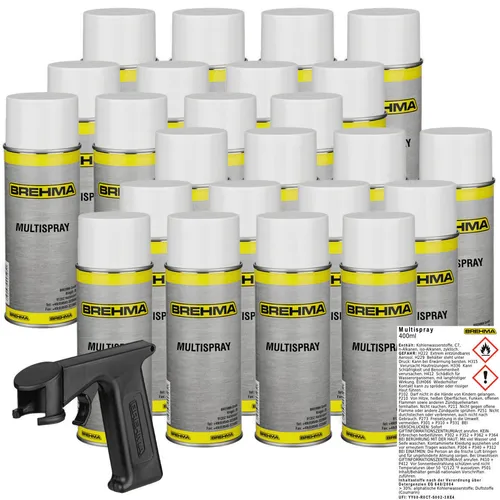 24x BREHMA Multispray 400ml Kriechöl Multifunktionsöl Rostlöser Mehrzwecköl