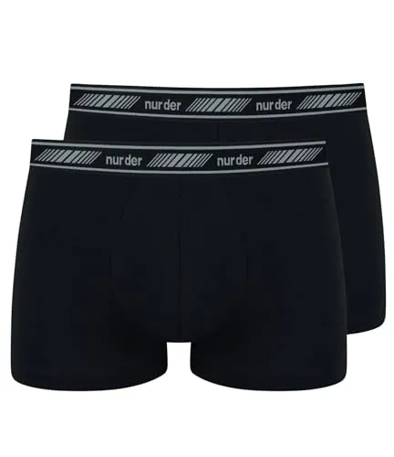 Nur Der 2er Pack Boxer Cotton 3D-Flex Herren, schwarz, L
