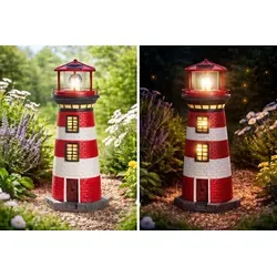 LED Solar Leuchtturm H38cm