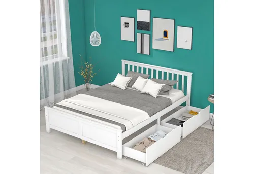 Flieks Holzbett Doppelbett 140x200cm