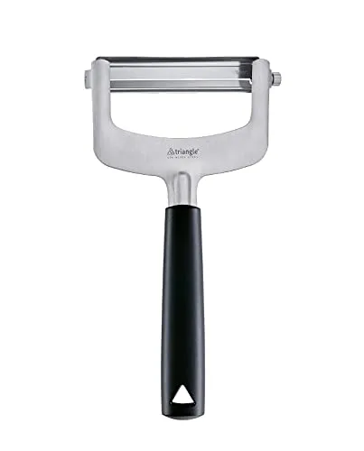 Triangle Scheibenschneider-Set 3-tlg - Gemüseschneider mit 3 auswechselbaren Klingen (1mm, 2mm, 3,5mm) für perfekte Scheiben. Ideal für kreative Gerichte wie Gemüsecarpaccio oder Chips, rostfrei und spülmaschinengeeignet.