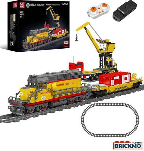 Mould King 12027 SD40-2 Diesel Lokomotive - Konstruktionsspielzeug Set mit 1257 Klemmbausteinen, ideal für kreative Bauprojekte und Fans von Fahrzeugen & Transport.