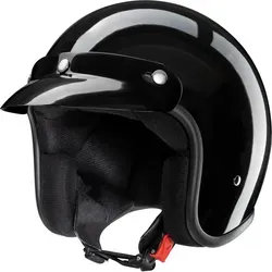 Redbike RB-710 Jethelm - Schwarz - XS - Motorradhelm mit zwei Schalengrößen und ECE 22-05 Zertifizierung, ideal für Sicherheit und Komfort beim Fahren.
