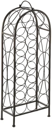 Kobolo Weinregal BOW für 20 Flaschen, Metall braun - Stilvolles Weinregal BOW aus antikbraunem Metall, ideal für Weinliebhaber. Bietet Platz für 20 Flaschen und wertet jeden Raum auf.