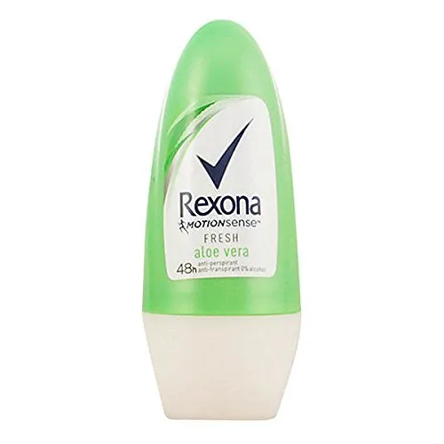 Rexona Aloe Vera Fresh Deo Roll-On 50 ml - Deo Roll-On mit Aloe Vera, bietet 48 Stunden Schutz vor Schweiß und sorgt für ein frisches Gefühl den ganzen Tag.