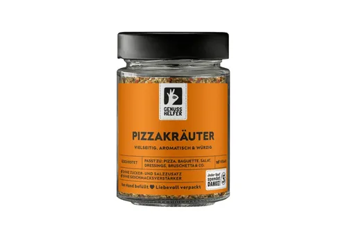 Produktbild Bremer Gewürzhandel Gewürz Pizzakräuter, geschrotet, im Glas, 75 g