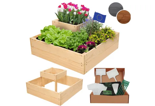 Modo24 Hochbeet ZP08 – Flexibles Kräuterbeet aus FSC-zertifiziertem Holz - Hochbeet aus hochwertigem, wetterbeständigem Kiefernholz, ideal für Garten, Terrasse oder Balkon. Perfekt für Gartenliebhaber, Anfänger und erfahrene Gärtner.