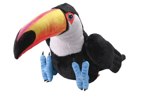 Wild Republic Kuscheltier Tukan - 40cm - Kuscheltiere aus 100% recyceltem Polyester, extrem weich und umweltbewusst – der perfekte Kuschelpartner für kleine und große Fans!