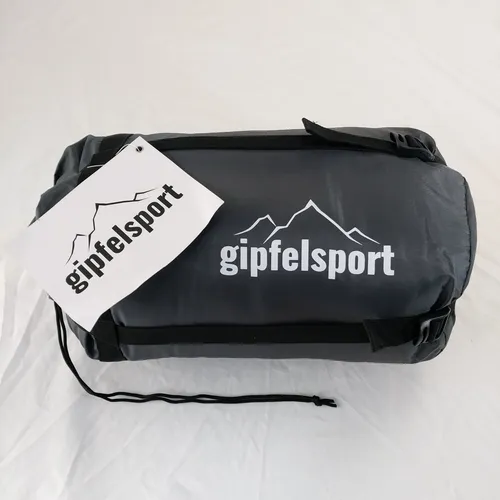 Gipfelsport Ultraleicht Schlafsack 4 Jahreszeiten [-20°C bis 15°C] GRÜN - Schlafsäcke für alle Jahreszeiten, ultraleicht mit nur 0,9 kg, ideal für Outdoor-Abenteuer und sorgt für warmen Komfort bei Temperaturen bis -20°C.