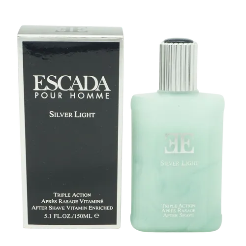 Escada Pour Homme Silver Light After Shave Balm 150ml - Herren After Shave Balm mit dreifacher Wirkung: beruhigt, hydratisiert und erfrischt die Haut nach der Rasur.