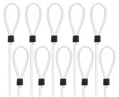 SOFT-RAIL® 10 St. Perlonseile 1,25 m, mit Schlaufe, Ø 2,0 mm, für Galerieschienen