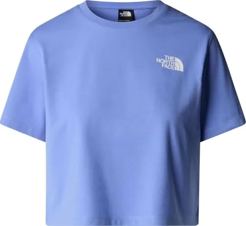 The North Face NF0A87U40YI W Simple Dome Cropped Slim Tee T-Shirt Damen Virtual Blue Größe S