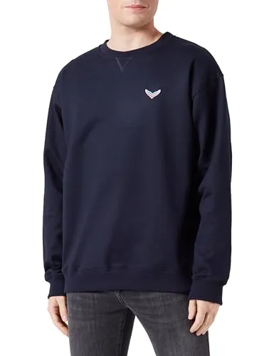 TRIGEMA Oversized Sweatshirt mit Logo-Patch