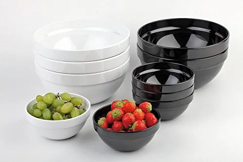 APS 83700 Schale -CASUAL MAXI-, Suppenschale, Ø 14 cm, H: 6,5 cm, Melamin, weiß, 0,5 Liter