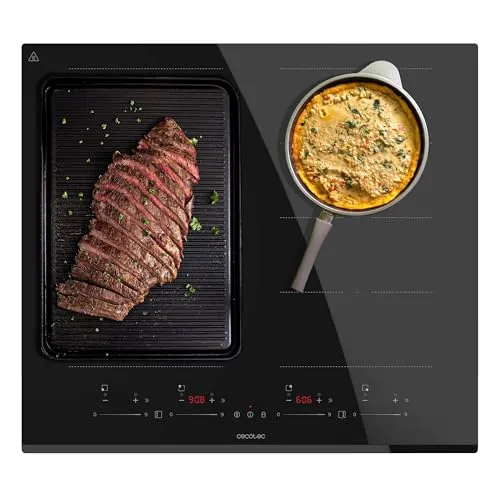 Cecotec Induktionskochfeld Bolero Squad I 4800 TotalFlex - Induktionskochfeld mit 2 Zonen, 7400W Leistung, 9 Leistungsstufen und innovativer TotalFlex Zone für flexible Kochmöglichkeiten. Ideal für präzises Kochen und Sicherheit mit Kindersicherung.