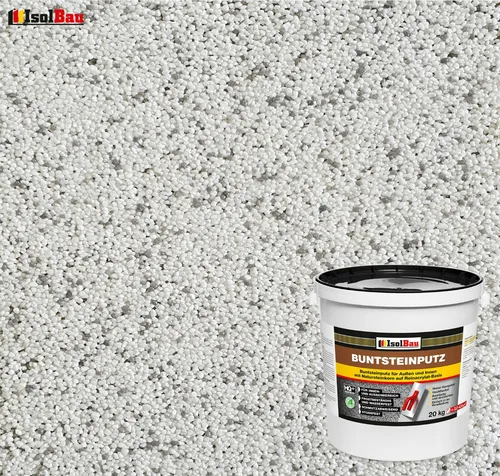 Mosaikputz Buntsteinputz BP 70 (weiss, grau) 20 kg Fertigputz Sockelputz