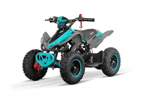 Produktbild Pocketquad 49ccm Kinder Quad Benzin Mini ATV Python Sport 4Takt 6 Zoll Türkis