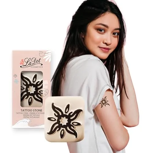 LaDot Temporäre Tattoos – Sonne und viele weitere Designs | Sicher einfach anzubringen und ein Spaß für Kinder und Erwachsene