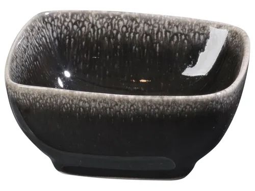 Broste Copenhagen Schale NORDIC COAL Schale 8 x 7,5 cm, Steinzeug, (Schüsseln & Schalen), Nordic Coal Schale 4eckig