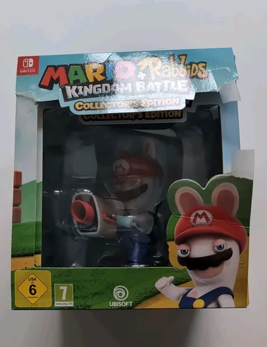 Mario + Rabbids Kingdom Battle Collectors Edition - Figur + Spiel - PC- & Videospiele, inklusive Rabbid Mario-Figur und 12 Sammelkarten für ein einzigartiges Spielerlebnis.