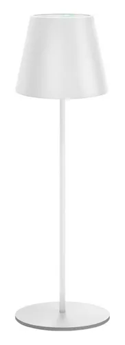 TRANGO LED Tischleuchte, Weiß matt LED Tischlampe 2017-03W kabellos & Touch stufenlos dimmbar 3 Watt 2700K warmweiß IP44 Spritzwassergeschützt Tischleuchte Akku Aufladbar, für Schlafzimmer Garten Restaurant Bar Terrasse Camping