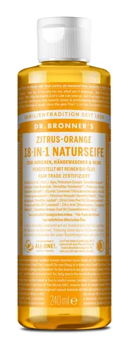 Dr. Bronner's Flüssigseife Zitrus Orange