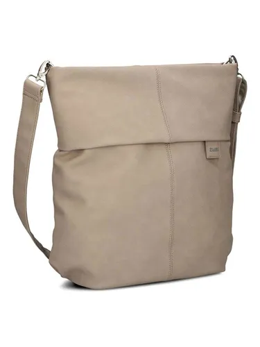 Zwei Umhängetasche ''M140'' in Taupe - Stylische und praktische Begleiterin - Umhängetasche aus Kunstleder mit Reißverschluss, abnehmbaren Schulterriemen und mehreren Fächern für optimale Organisation.