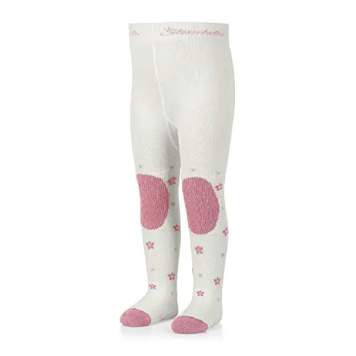 Sterntaler Baby - Mädchen Krabbelstrumpfhose Mabel Tights, Ecru, 80