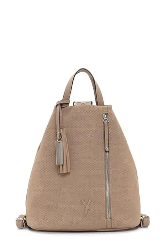 SURI FREY Cityrucksack SFY Romy - Eleganter Damenrucksack - Cityrucksäcke aus veganem Feinsynthetik mit edler Lasercut-Optik und verstellbaren Rückenriemen für höchsten Tragekomfort - perfekt für Alltag und Freizeit.