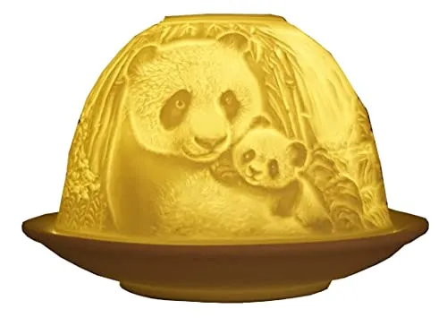 CBK-MS Dome Light Pandabären Panda Bär Teelicht Windlicht