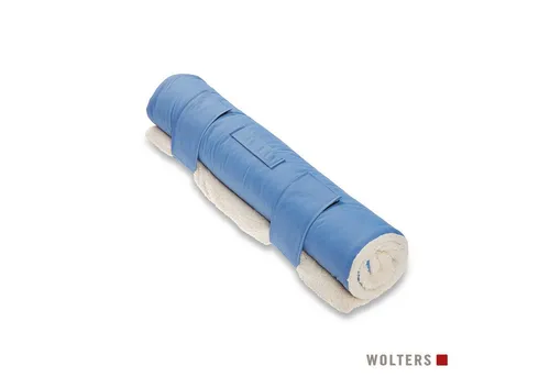 Wolters Tierdecke Upcycling Vagabund Reisedecke für Hunde - Kompakte und stilvolle Reisedecke in Blau, ideal für unterwegs. Hergestellt aus nachhaltigen Materialien – perfekt für die Pflege Ihres Hundes.