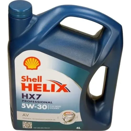 Shell Motoröl Helix HX7 Professional AV 5W-30 - Hochleistungs-Motoröl für PKW, sorgt für optimale Motorreinigung und Schutz bei allen Fahrbedingungen.