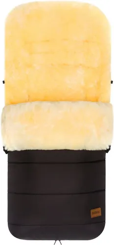 Fillikid Fußsack Engadin, Winterfußsack Lammfell, schwarz