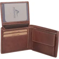 Echtleder Minibörse, mittelbraun