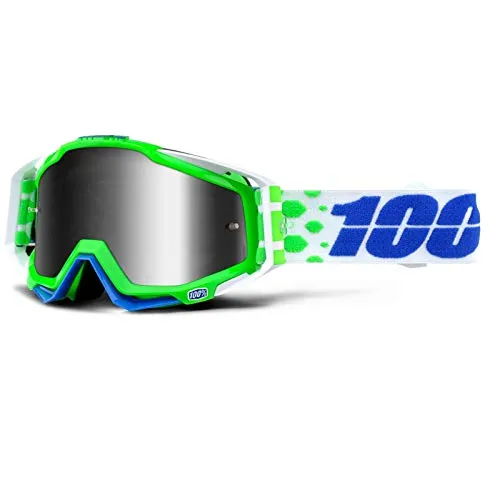 100% Racecraft Extra Motocross Brille - Skibrille mit verstärktem Rahmen für perfekten Sitz und Anti-Fog-beschichteter Linse für klare Sicht, ideal für Motocross-Enthusiasten.