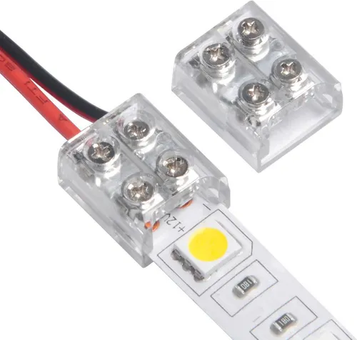 Verbinder für LED-Streifen 12/24V DC mit Schrauben
