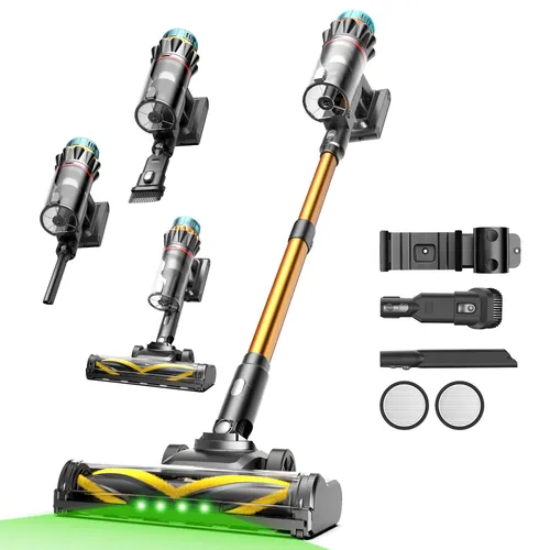 Vactidy Akku-Hand- und Stielstaubsauger V14 Pro – Kabelloser Staubsauger mit 80 kPa Saugkraft