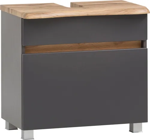 welltime Waschbeckenunterschrank Lienz in grau von welltime