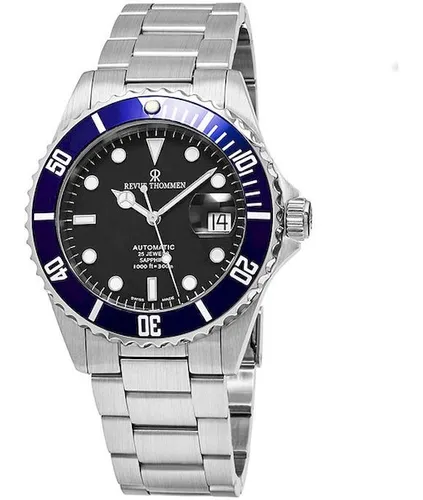 Revue Thommen Herren-Armbanduhr XL Diver - Automatik Edelstahl 17571.2135 - Armbanduhren für Herren, kratzfestes Saphirglas und robustes Edelstahlgehäuse, ideal für Sport und Alltag