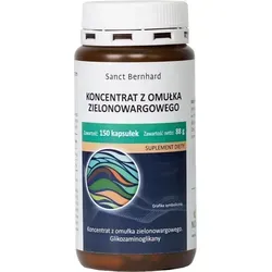 Sanct Bernhard Grünlippmuschel Kapseln 150 KAP - Nahrungsergänzungsmittel mit hochwertigen Gelenknährstoffen, unterstützt die Gelenkgesundheit und ist ideal für aktive Herren.