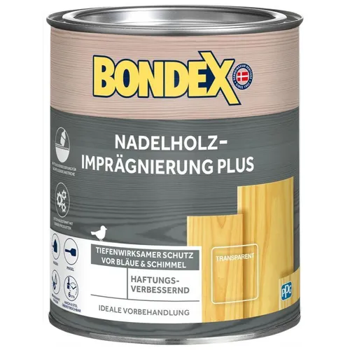 BONDEX Nadelholz-Imprägnierung Plus 0,75 L farblos Grundierung (vorher Ultra)