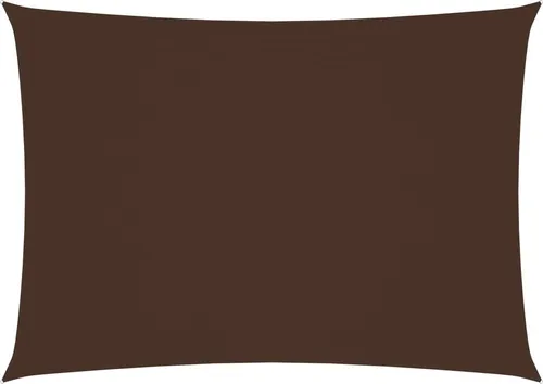 The Living Store Sonnensegel Oxford-Gewebe Rechteckig 2x4 m Braun