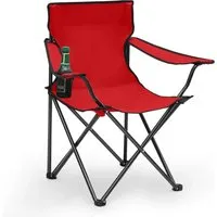 Sunula 1x Campingstuhl Faltstuhl Anglerstuhl Blau mit Getränkehalter und Tasche