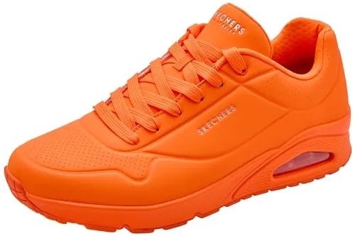 Skechers Mens Sport Casual UNO STAND ON AIR Sneakers Men 52458 ORG Orange, Größe 47.5 EU - Sneaker für Herren mit innovativer Skech-Air Luftkissen-Dämpfung für optimalen Komfort und stilvollem Design. Ideal für Freizeit und Sport.