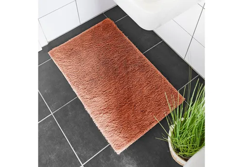 Andiamo Badematte Florida, Höhe 23 mm, rutschhemmend beschichtet, fußbodenheizungsgeeignet, schnell trocknend, Polyester, rechteckig, Uni Farben, besonders weich, auch als 2er Set erhältlich